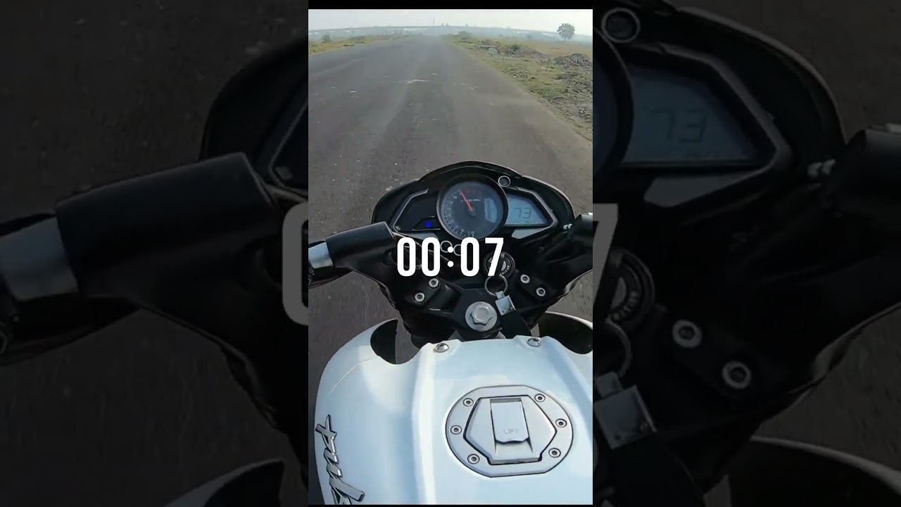 NS 200 0 to 100 (without redlining) #automobile #200nsthebeast #motovlog