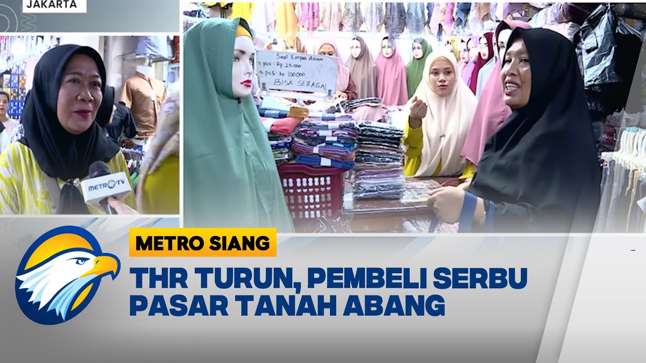 Jelang Lebaran, Pasar Tanah Abang Mulai Diserbu Pembeli - [Metro Siang]