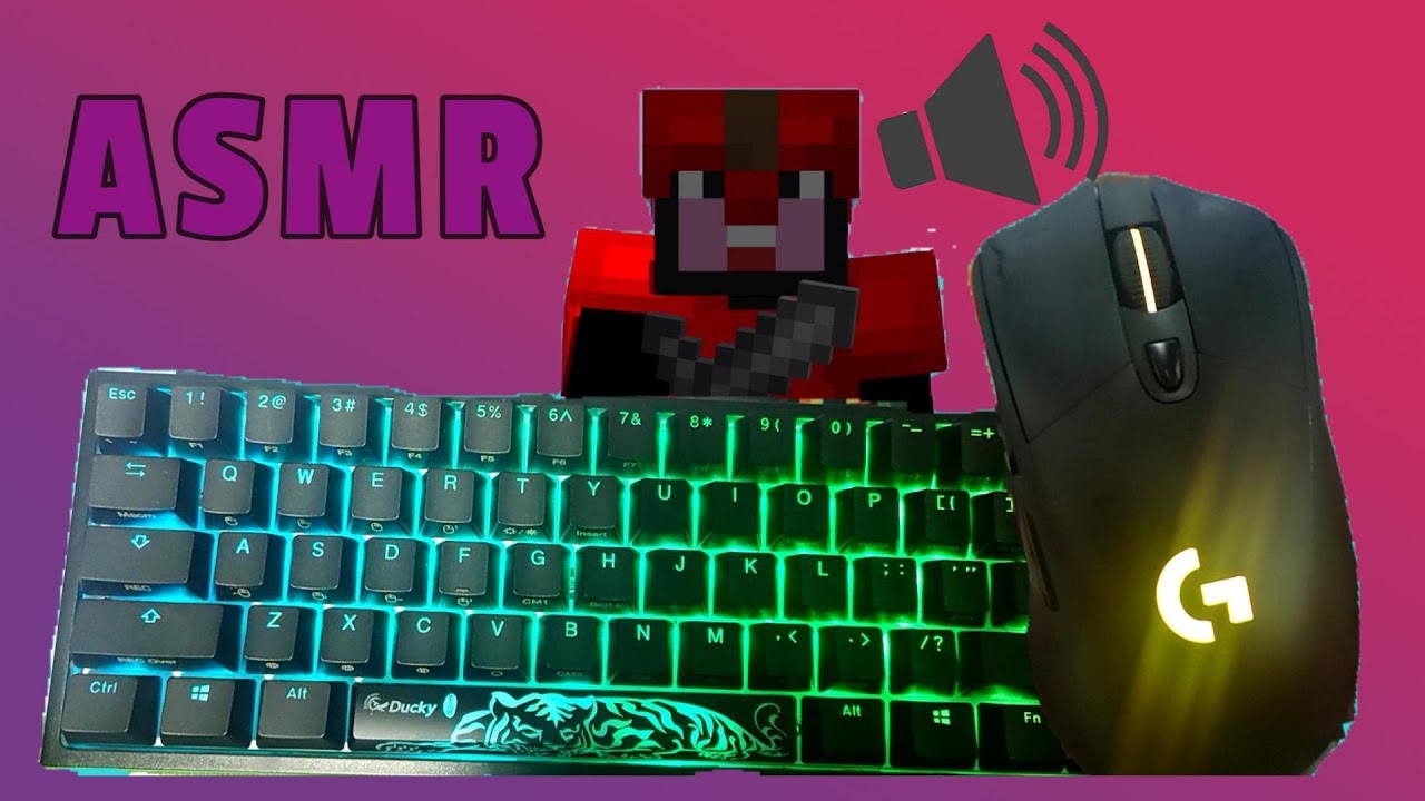 Minecraft keyboard and mouse sound fetish video!
