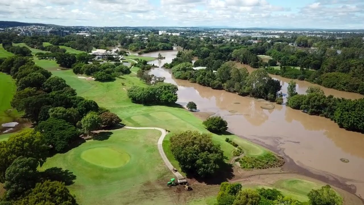 Indooroopilly Golf Club in Flood March 2022