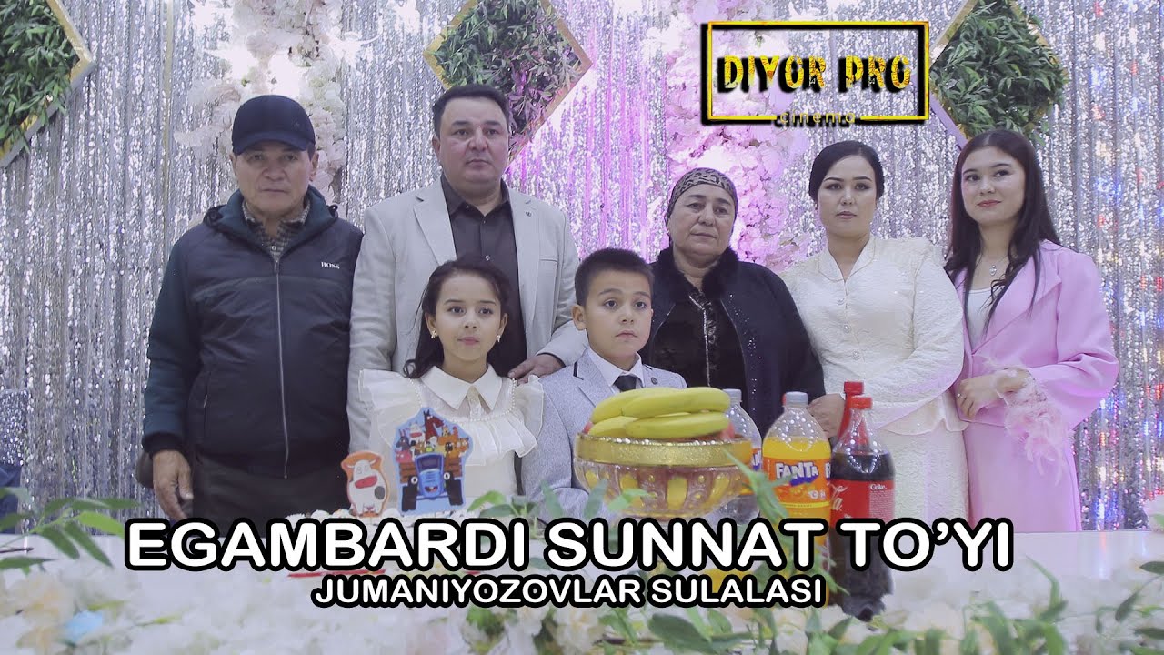 EGAMBARDI SUNNAT TO'YI! JUMANIYOZOVLAR OILASI! #diyorpro #diyorbekstudio #wedding