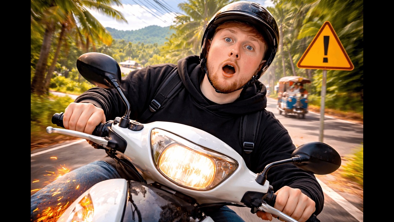 I Almost Crashed My Moped in Thailand… (First Time Riding)