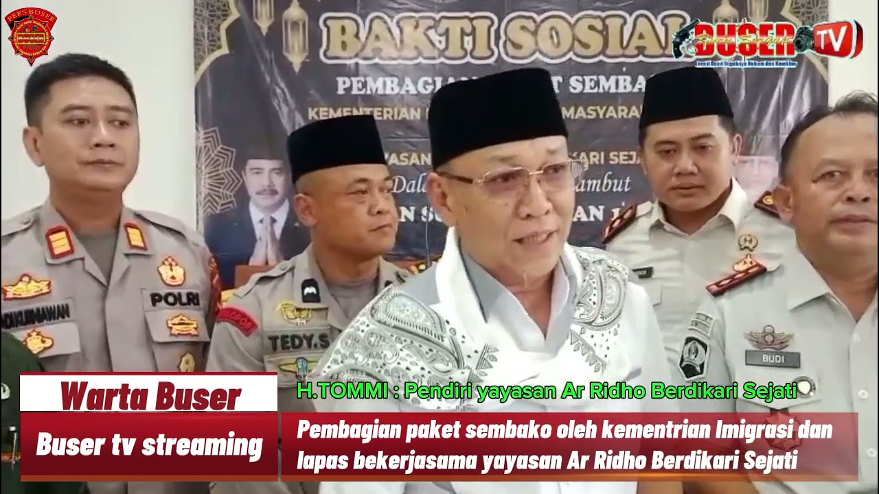 Bakti sosial pembagian paket kementrian Imigrasi & Lapas bersama yayasan Ar Ridho Berdikari sejati.!