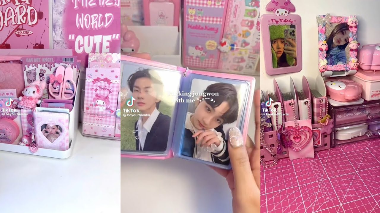 🎀✨️packing photocards kpop💐 #1 tiktok compilation | caroline