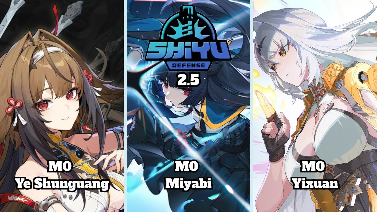 Shiyu Defense ZZZ M0 Ye shunguang TEAM x M0 Miyabi TEAM x M0 Yixuan TEAM