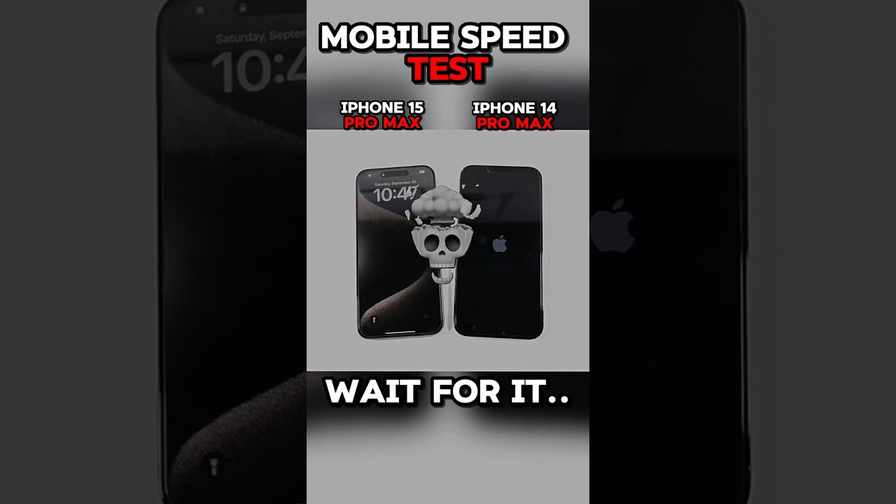 💀IPHONE 15 PRO MAX VS IPHONE 14 PRO MAX MOBILE SPEED TEST!! 💀