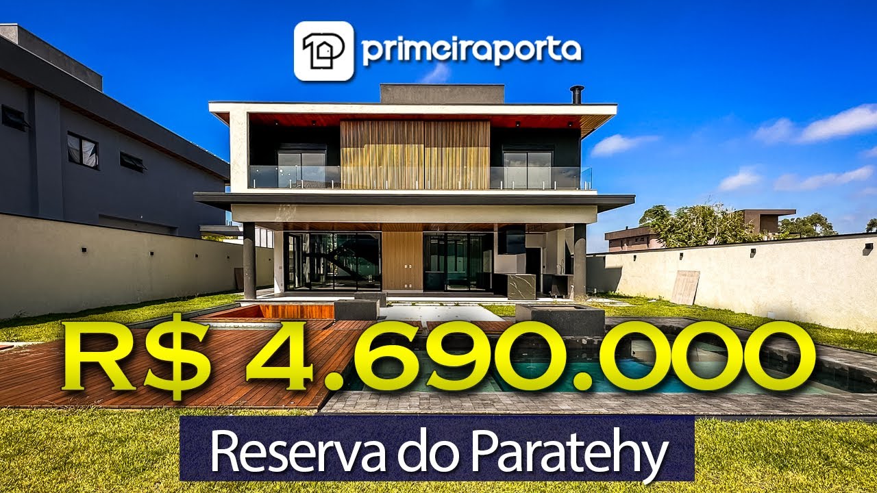 Casa Imponente no Reserva do Paratehy Sul Urbanova, Construção Nova e Moderna em SJC, vem conhecer!