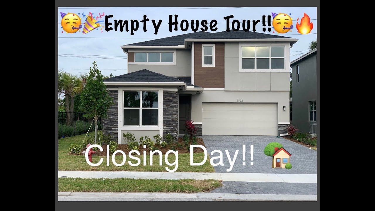 Closing Day and Empty House Tour 2021 #NewConstruction