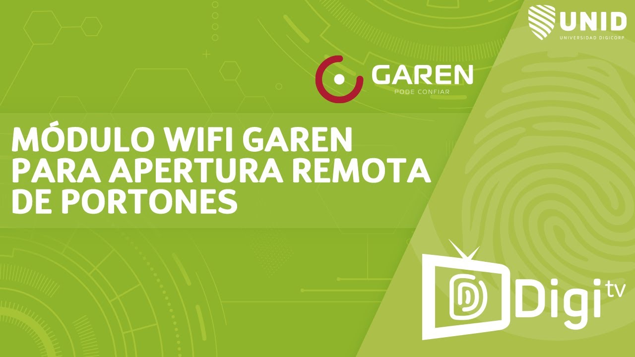 MÓDULO WIFI GAREN PAR APERTURA REMOTA DE PORTONES