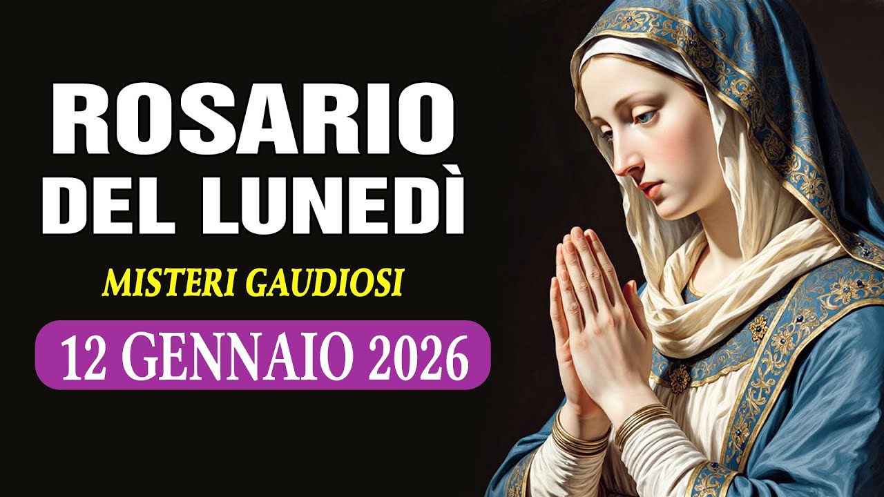 ROSARIO DEL LUNEDÌ 💙 12 GENNAIO 2026 💙 I MISTERI GAUDIOSI DEL ROSARIO [VIRTUALE] #holyrosarytoday