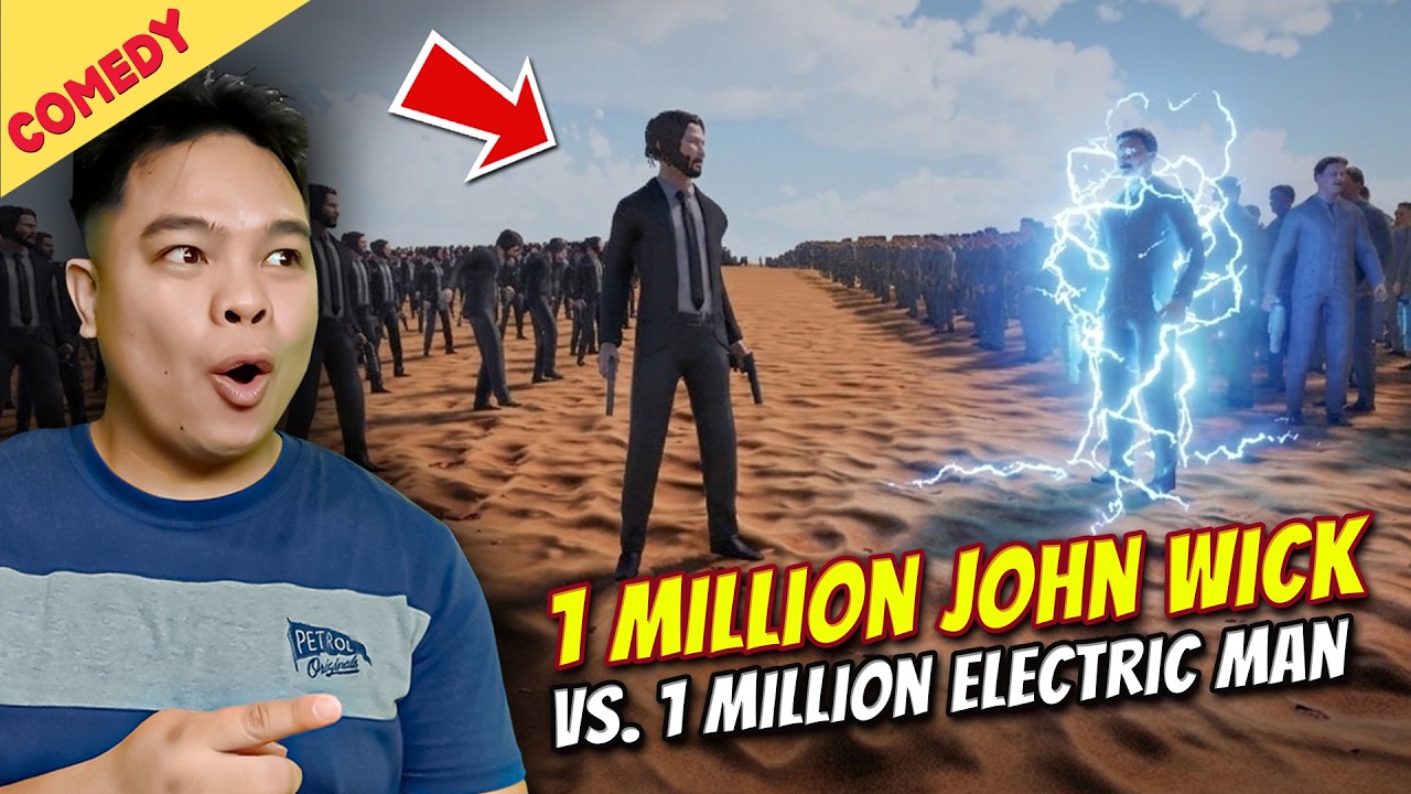 1 Million John Wick vs. 1 Million Electric Man! - ULTIMATE EPIC BATTLE SIMULATOR 2