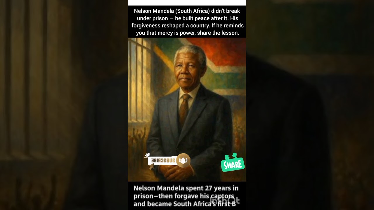 Nelson Mandela (South Africa) didn’t break under prison 