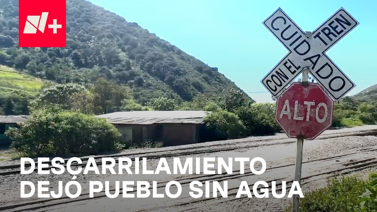 Tren descarrila en Puebla y deja sin agua a comunidad: 