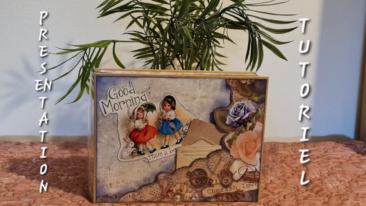 Album photo Good Morning. Présentation et tuto. Scrapbooking.