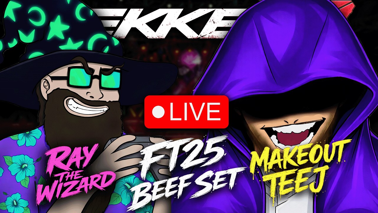 🔴RAY THE WIZARD VS MAKEOUTTEEJ FT25 BEEF SET -🔴MULTI STREAM ON TWITCH