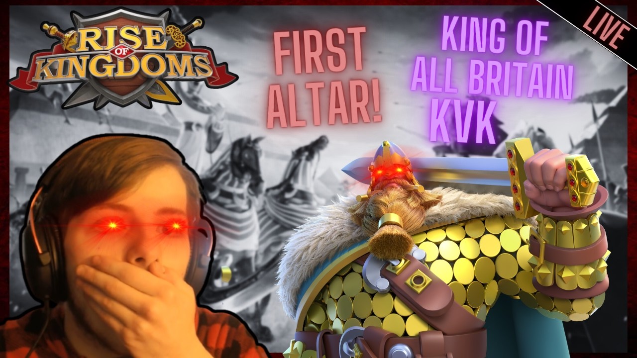 TOP 1 KILLS FIRST ALTAR - RANK 1 KILLER SERIES DAY #18 in Rise of Kingdoms KING OF ALL BRITAIN KVK!