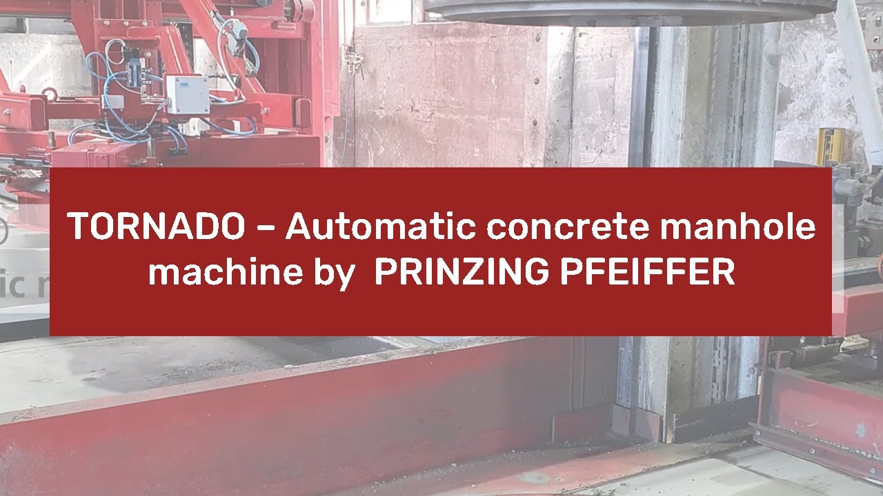 Manhole precast concrete products manufacturing machine TORNADO by PRINZING PFEIFFER