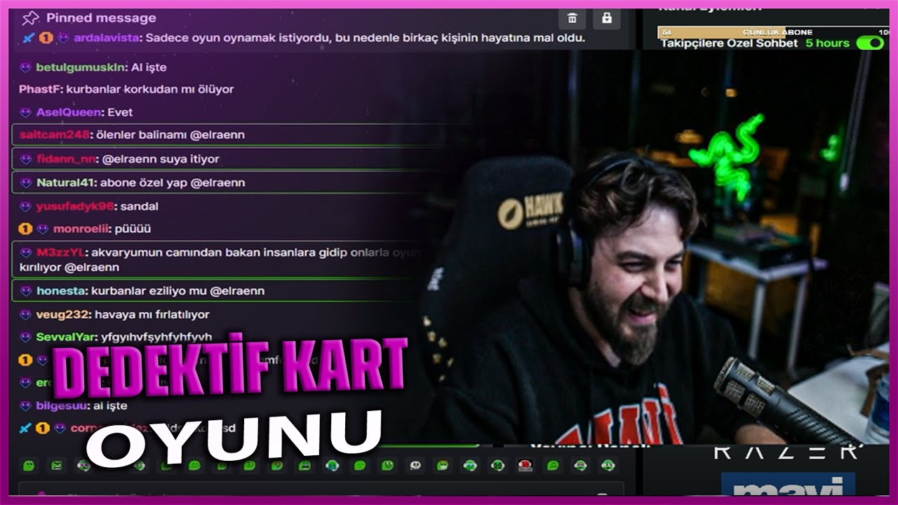 Elraenn Ekip İle Tekrardan Dedektif Kart Oyunu Oynuyor #elraenn