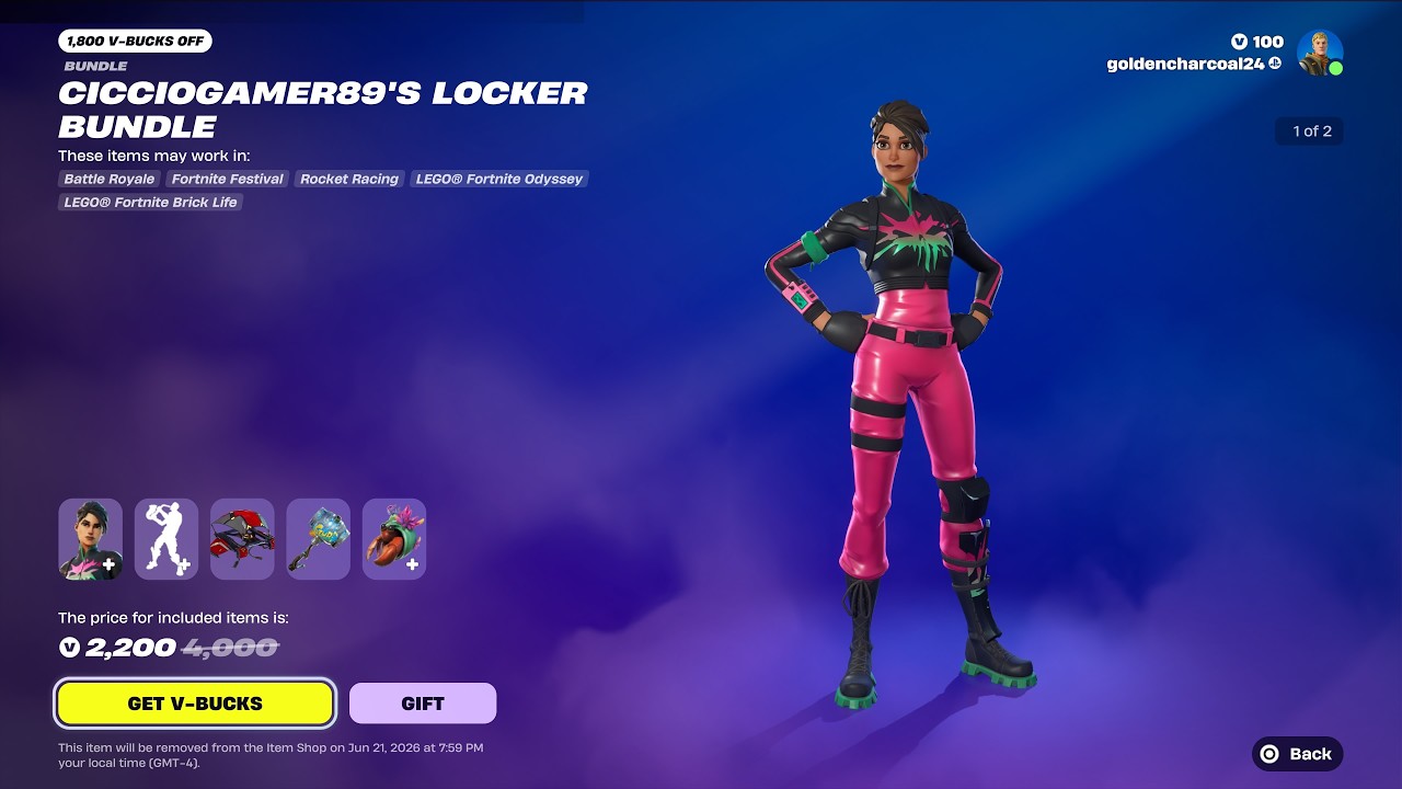 Гардероб CiccioGamer89 в FORTNITE