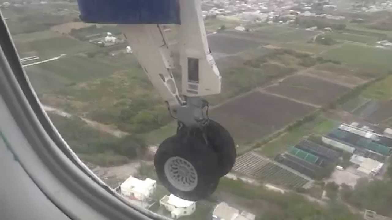 Landing in Barbados on LIAT.