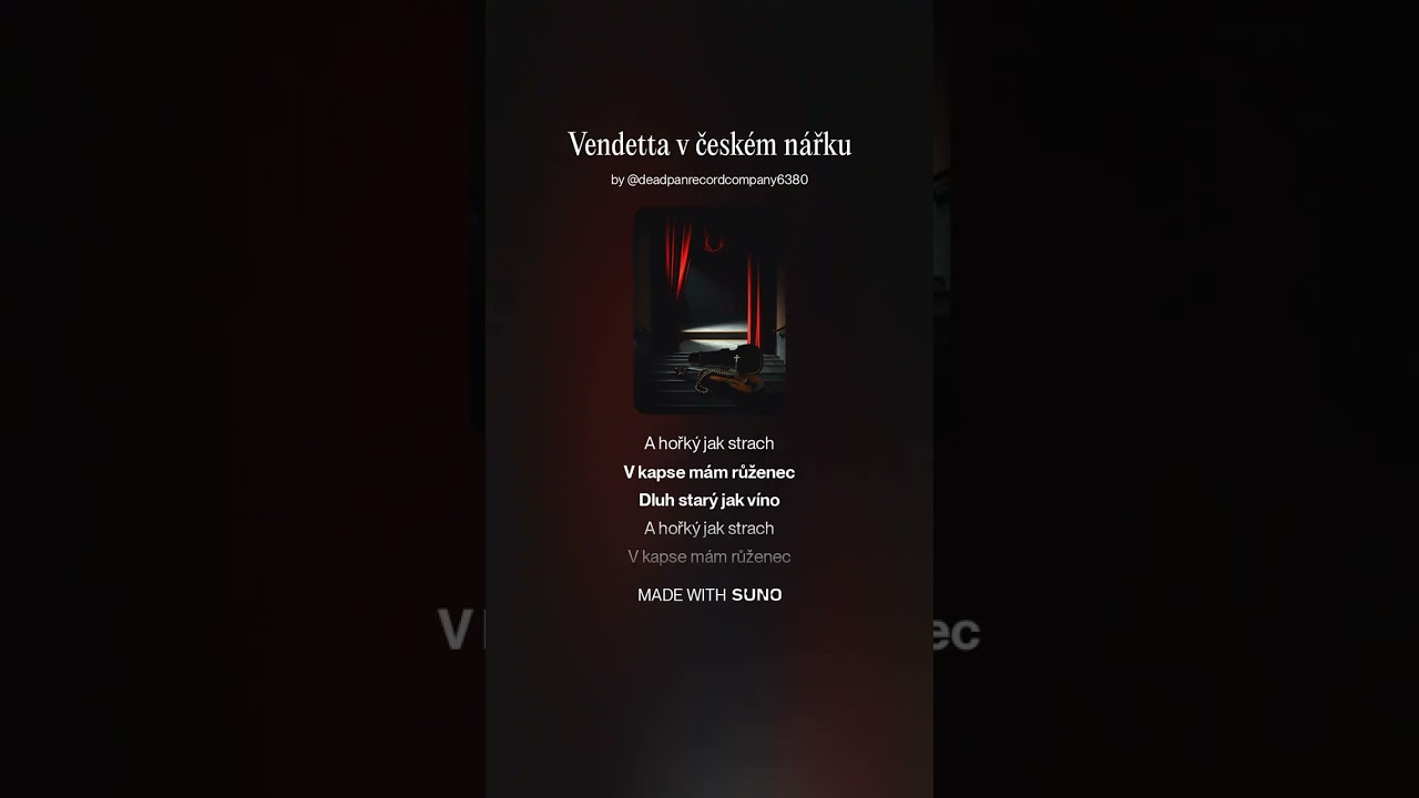 Vendetta v českém nářku