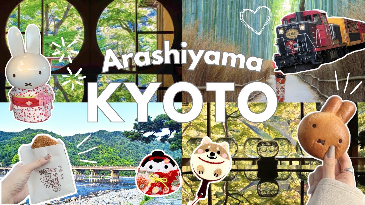 Arashiyama, Kyoto vlog/A stroll through the fresh greenery of Arashiyama/ Japan life/ Miffy shop