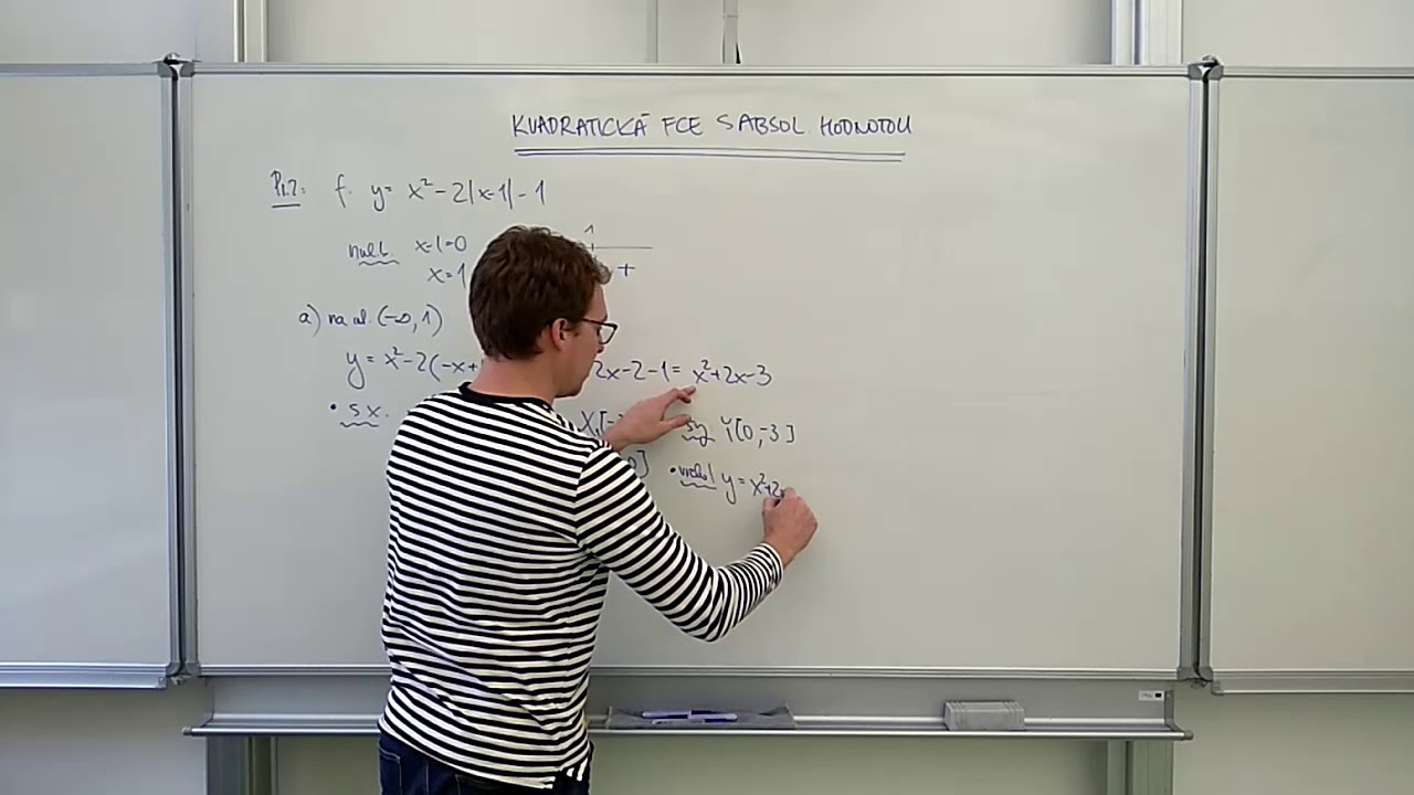 Kvadratická funkce s absolutní hodnotou