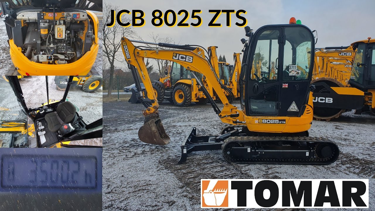 JCB 8025 2020r 7158 tel +48 575 316 333 mini excavator minikoparka gąsienicowa 2,5 tony