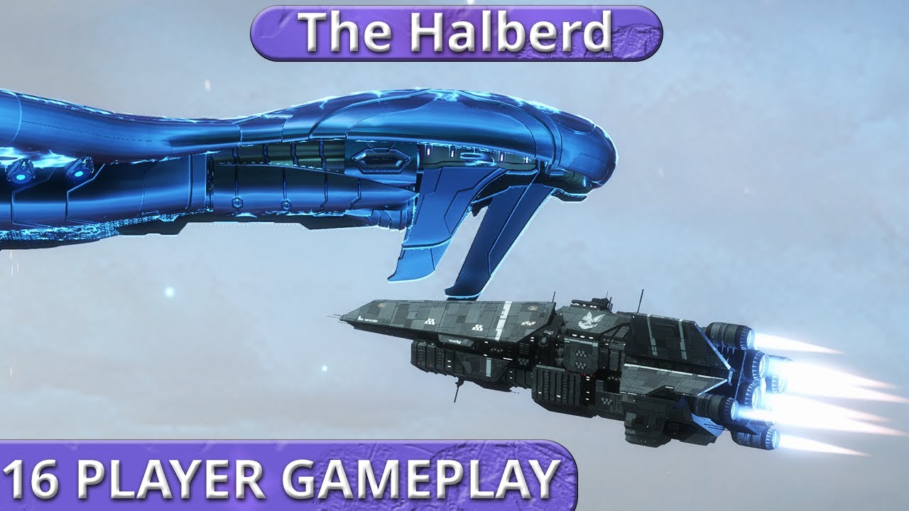 НОВЫЙ игровой процесс Halberd Destroyer! + НОВАЯ карта | Мод Halo Reach Slipspace