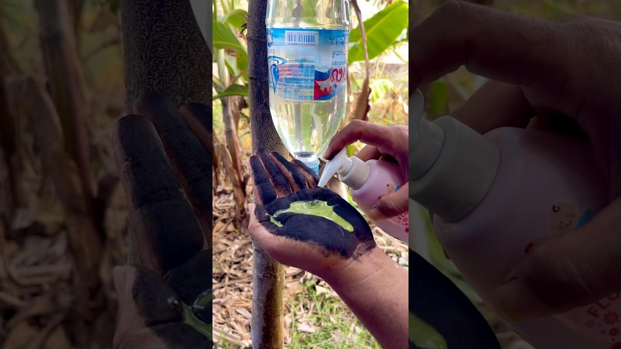 Survival Skills SIMPLE and Useful save SOAP & Water in Forest #camping #outdoors #survival #skills