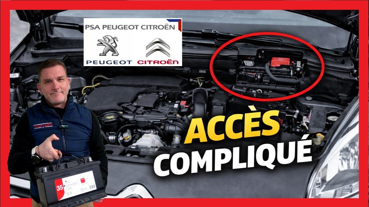 Remplacer batterie sur Citroën Berlingo & Peugeot Partner🔋 (accès compliqué)