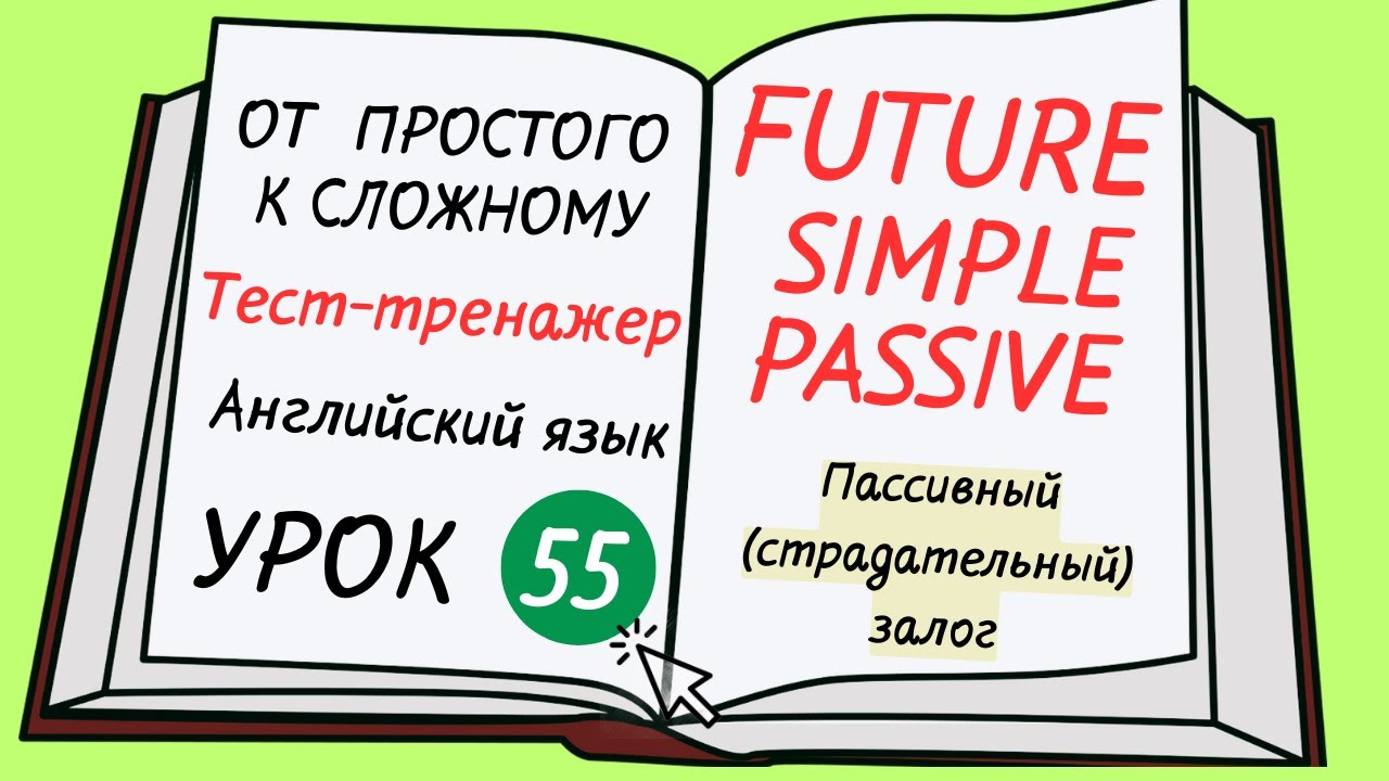 Английский от простого к сложному. УРОК 55. FUTURE SIMPLE PASSIVE.