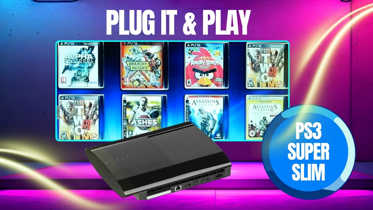 Sony PlayStation 3 Super Slim Gaming Console | PS3 Super Slim |PS3 Super Slim Playing Video #hgworld