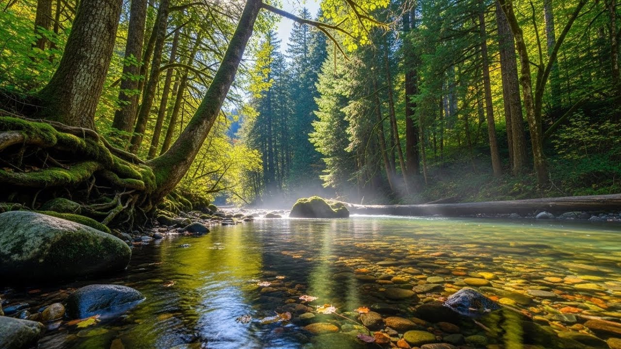 Natural River Water Sounds for Deep Sleep Anxiety Relief and Inner Peace | For Anxiety Relief