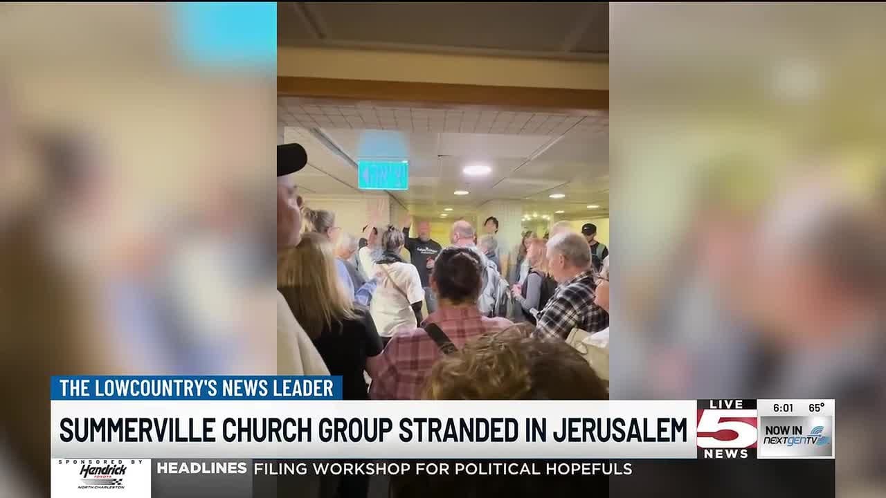 VIDEO: 40 Summerville church members stranded in Jerusalem amid escalating conflict