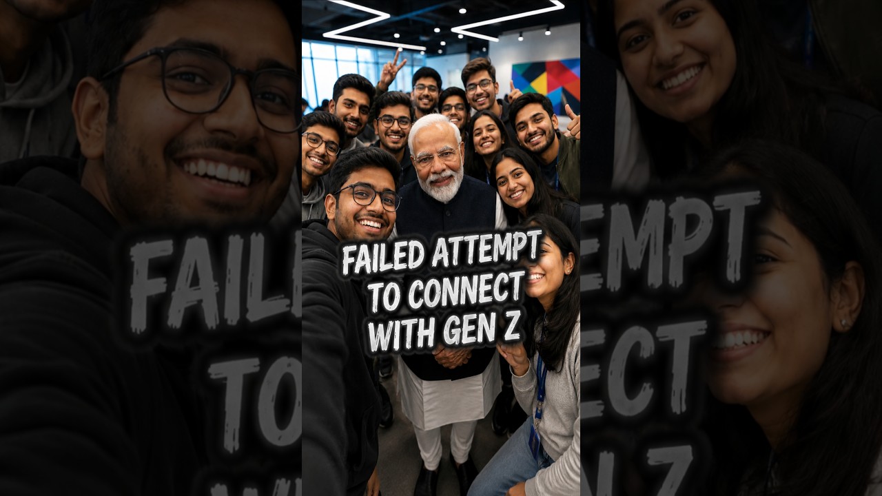 Моди пытается стать своим для зумеров #modi #bjp #genz
