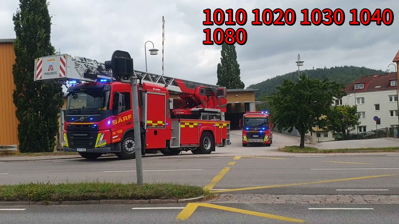 *Full-House* 5x ST. Borås Räddningstjänsten [1010 1020 1030 1040 1080] Confirmed Structure Fire
