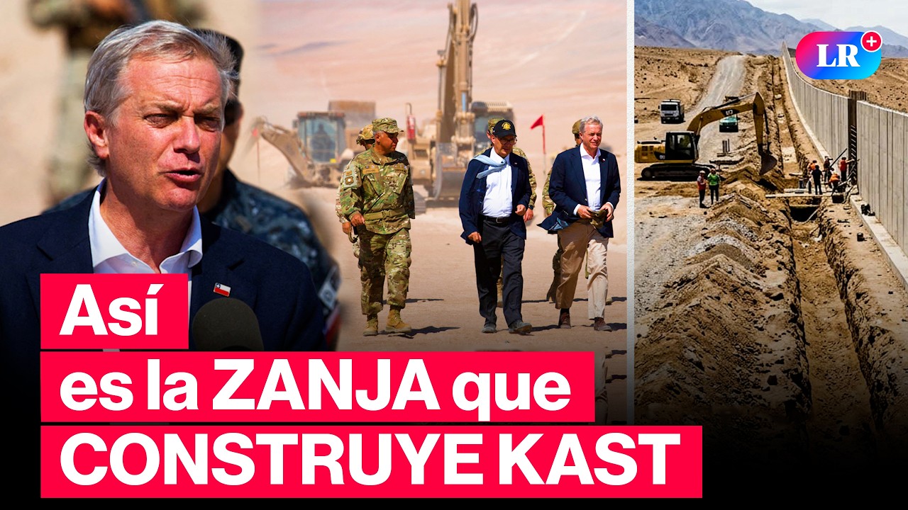 Ej&eacute;rcito de Chile construye zanja en frontera con Per&uacute;: Kast supervis&oacute; cierre de fronteras | #LR