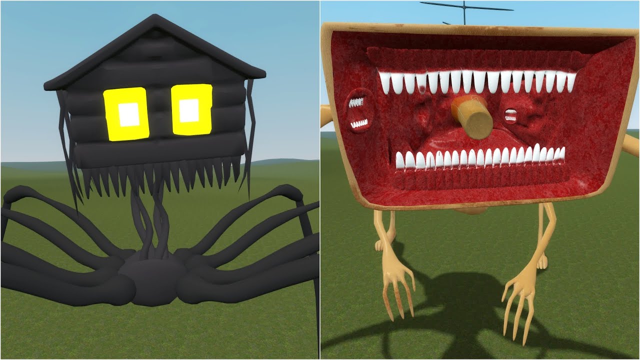 HOUSE HEAD vs MEGAHORN MONSTER in Garry's Mod!
