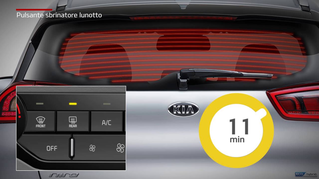 Niro - Pulsante sbrinatore lunotto (For EU)