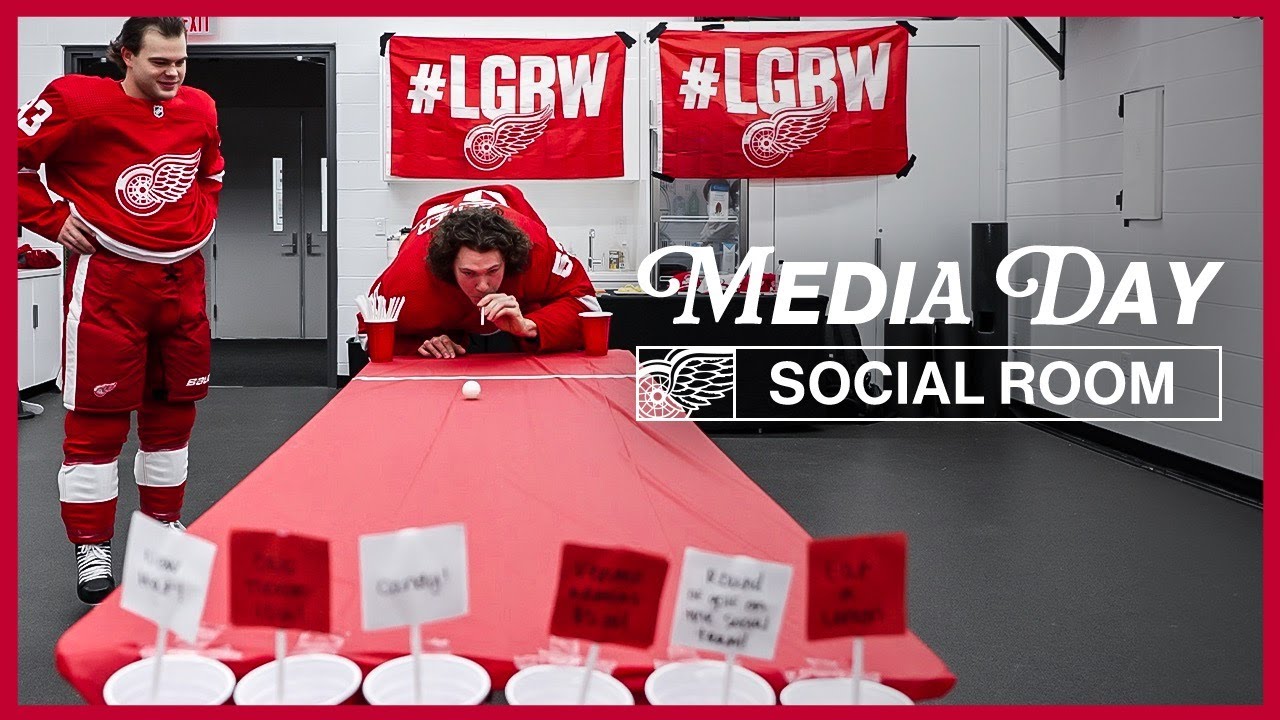 Fun at Detroit Red Wings Media Day - Part One