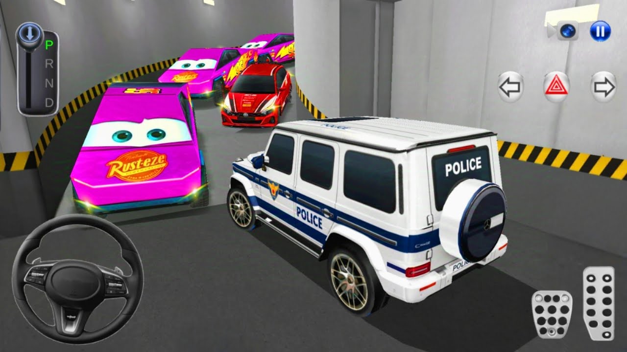 New Police Mercedes car Stuck in Parking Garage - 3D Driving Class 2026 - Car Game Android Gameplay 