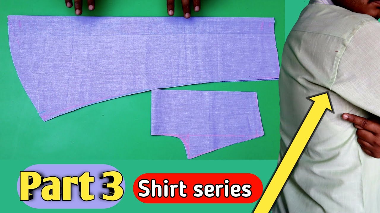 Shirt cutting | shirt fitting sleeve cutting | शर्ट के वैक आरमोल मे नम ( फुलाऊ) को इस तरह ठीक करें |