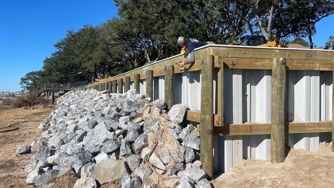 INCREDIBLE VINYL SEAWALL MAKE OVER NAVAL STYLE