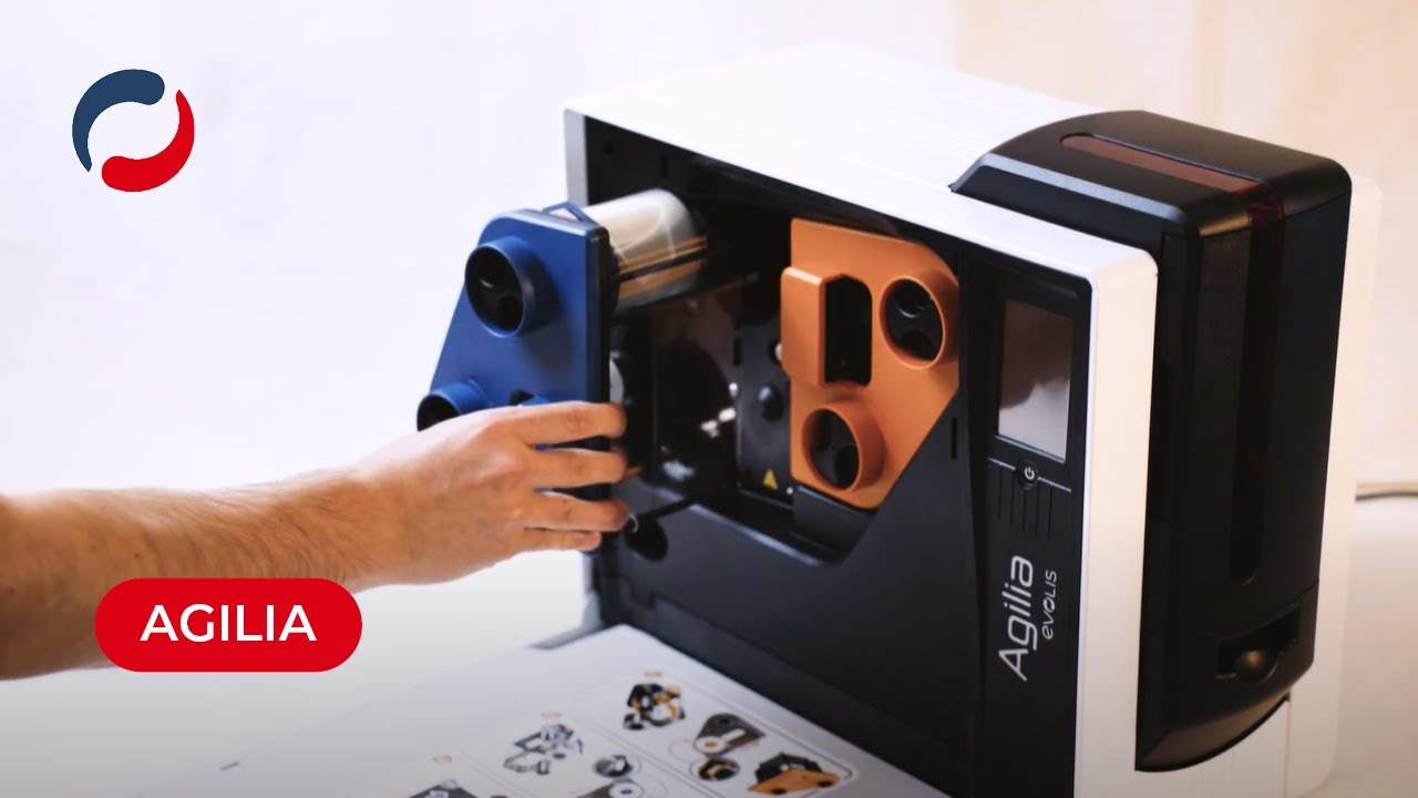 Evolis Agilia | Установка карт и лент