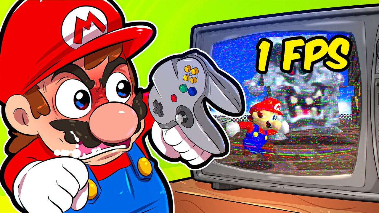 SUPER MARIO 64, MAS RODANDO A 1 FPS! (DESAFIO)