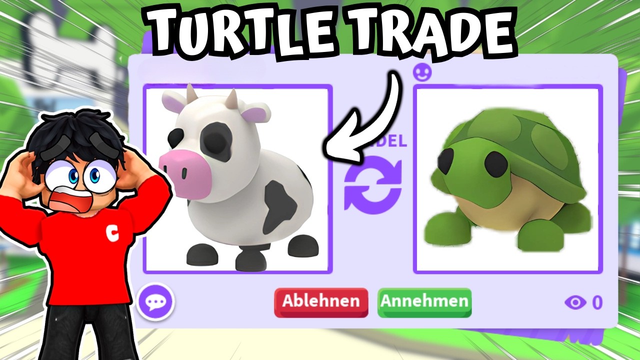 WIR HABEN EINE SCHILDKRÖTE in ADOPT ME! Adopt Me Trading Challenge