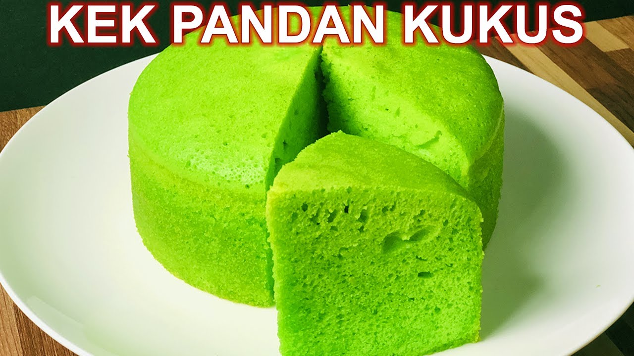 RESEPI KEK PANDAN KUKUS GEBU SUKATAN CAWAN | KEK MUDAH GUNA BLENDER | STEAMED PANDAN CAKE RECIPE