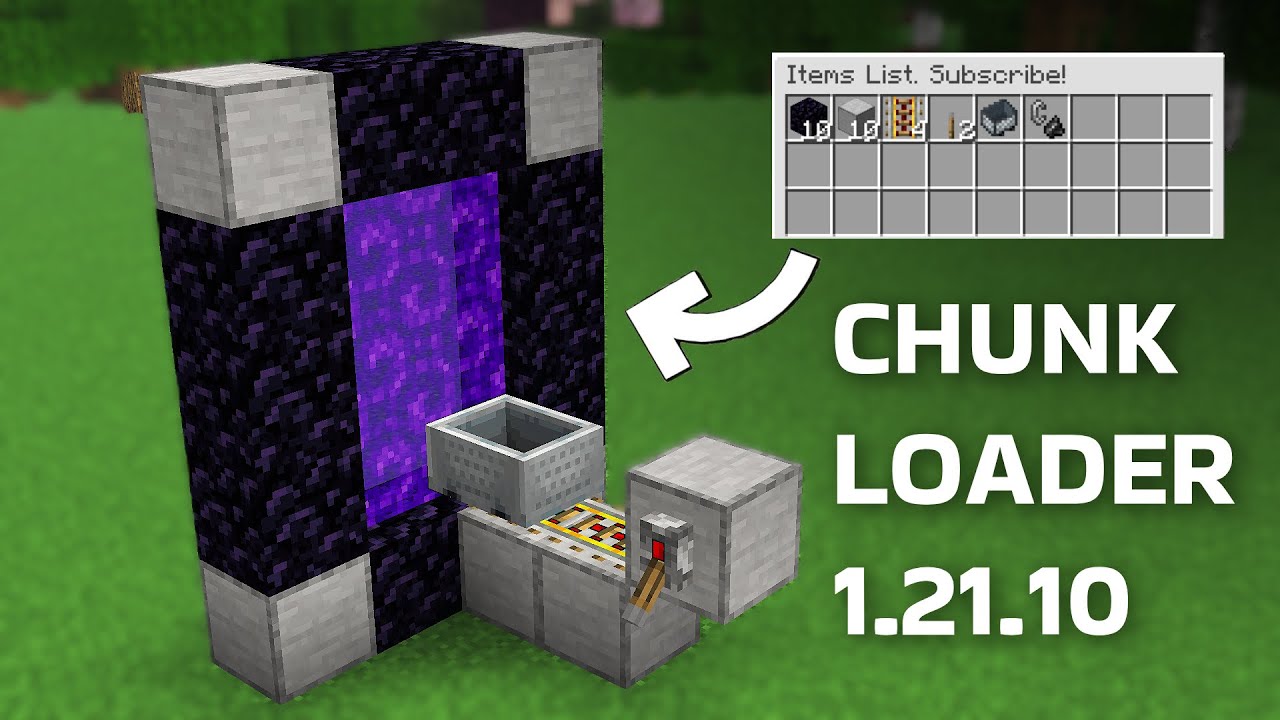 Chunk Loader Minecraft 1.21.11 Tutorial | Chunk Loader Minecraft |