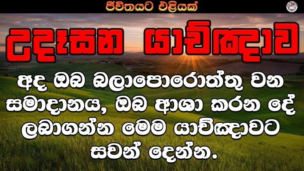 2026/3/17 || Morning prayer || බලාපොරොත්තු නැති ඔබට නව බලාපොරොත්තු 